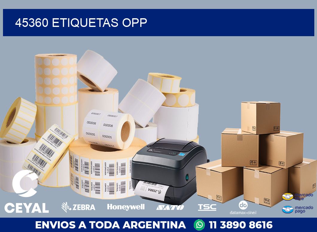 45360 ETIQUETAS OPP