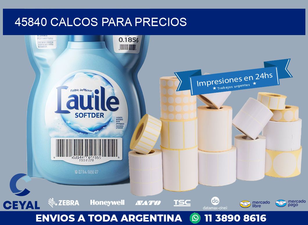45840 CALCOS PARA PRECIOS
