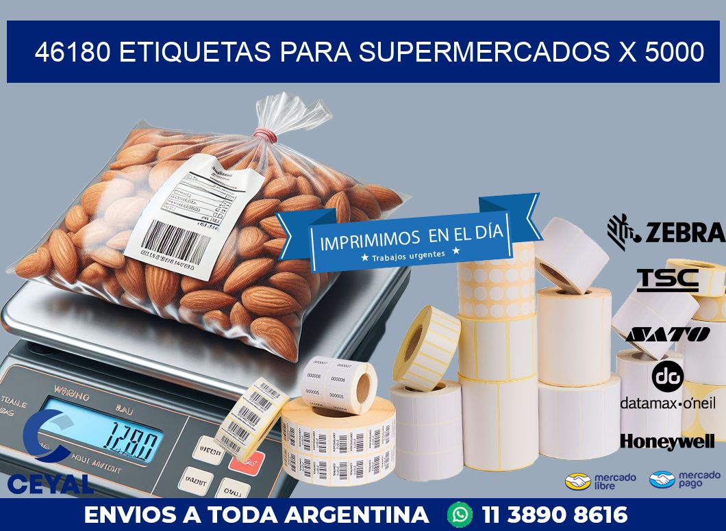 46180 ETIQUETAS PARA SUPERMERCADOS X 5000
