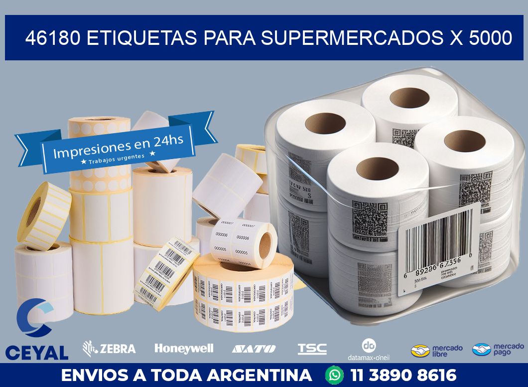 46180 ETIQUETAS PARA SUPERMERCADOS X 5000