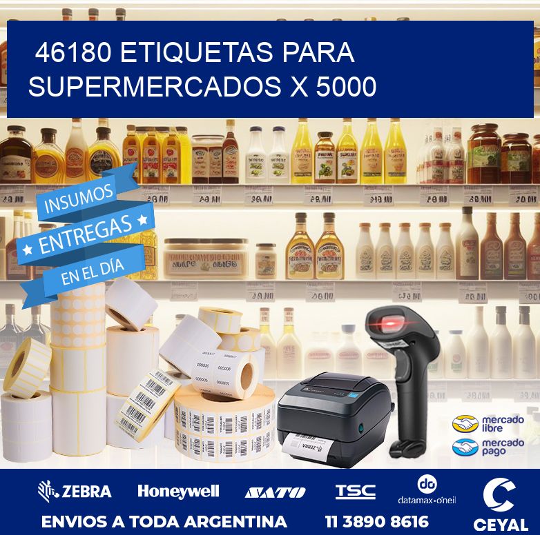 46180 ETIQUETAS PARA SUPERMERCADOS X 5000