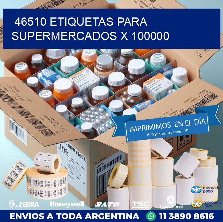 46510 ETIQUETAS PARA SUPERMERCADOS X 100000