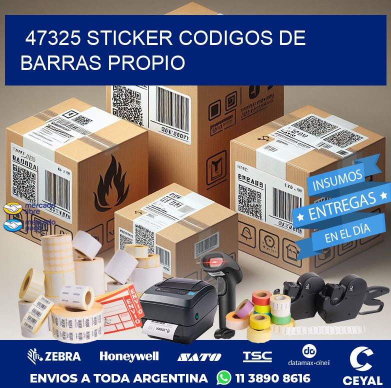47325 STICKER CODIGOS DE BARRAS PROPIO