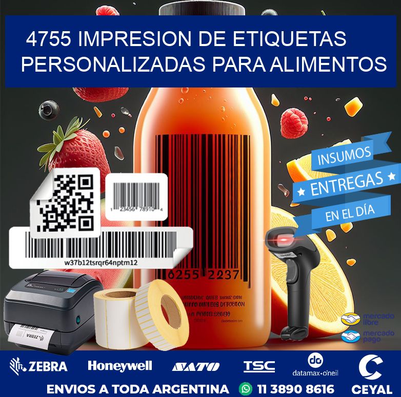 4755 IMPRESION DE ETIQUETAS PERSONALIZADAS PARA ALIMENTOS