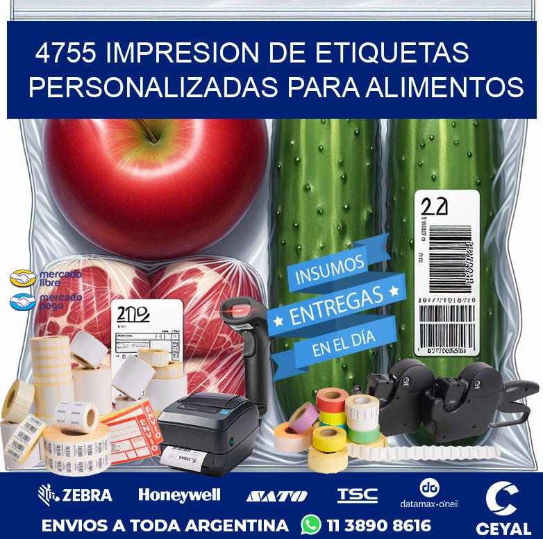 4755 IMPRESION DE ETIQUETAS PERSONALIZADAS PARA ALIMENTOS