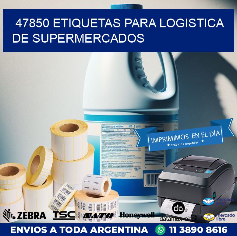 47850 ETIQUETAS PARA LOGISTICA DE SUPERMERCADOS
