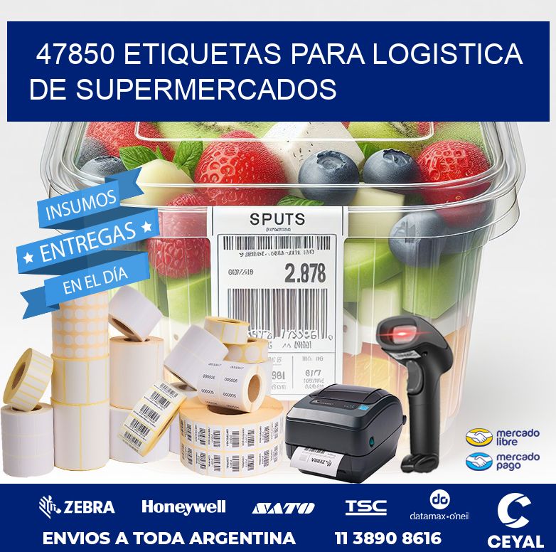 47850 ETIQUETAS PARA LOGISTICA DE SUPERMERCADOS