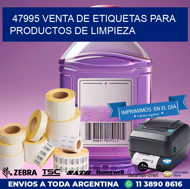 47995 VENTA DE ETIQUETAS PARA PRODUCTOS DE LIMPIEZA