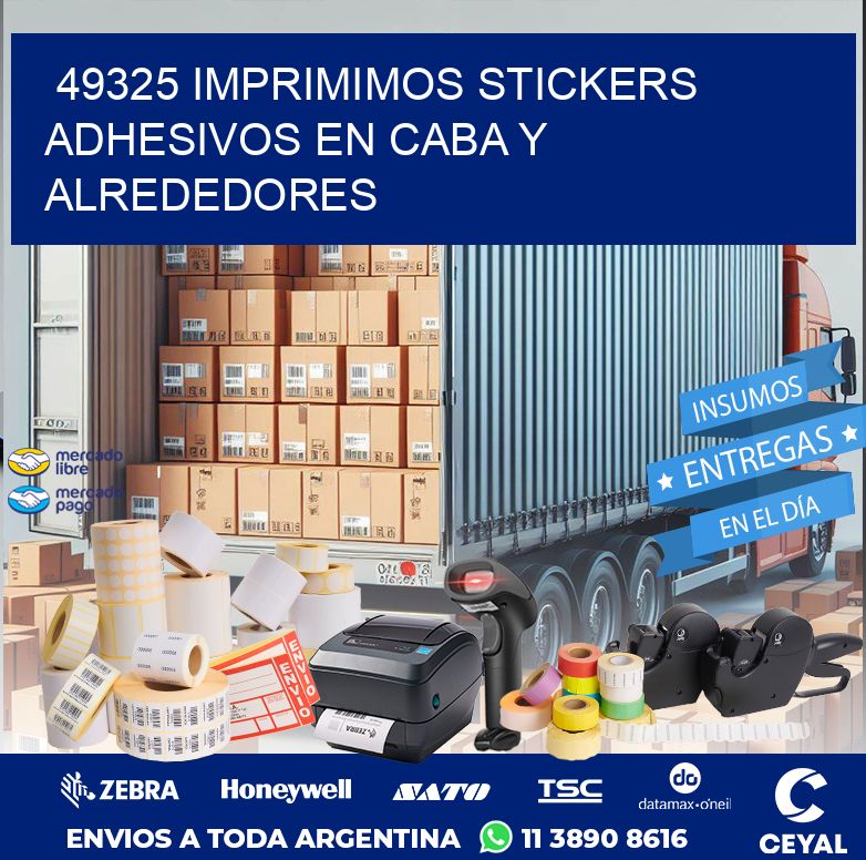 49325 IMPRIMIMOS STICKERS ADHESIVOS EN CABA Y ALREDEDORES