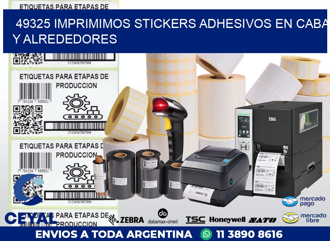 49325 IMPRIMIMOS STICKERS ADHESIVOS EN CABA Y ALREDEDORES