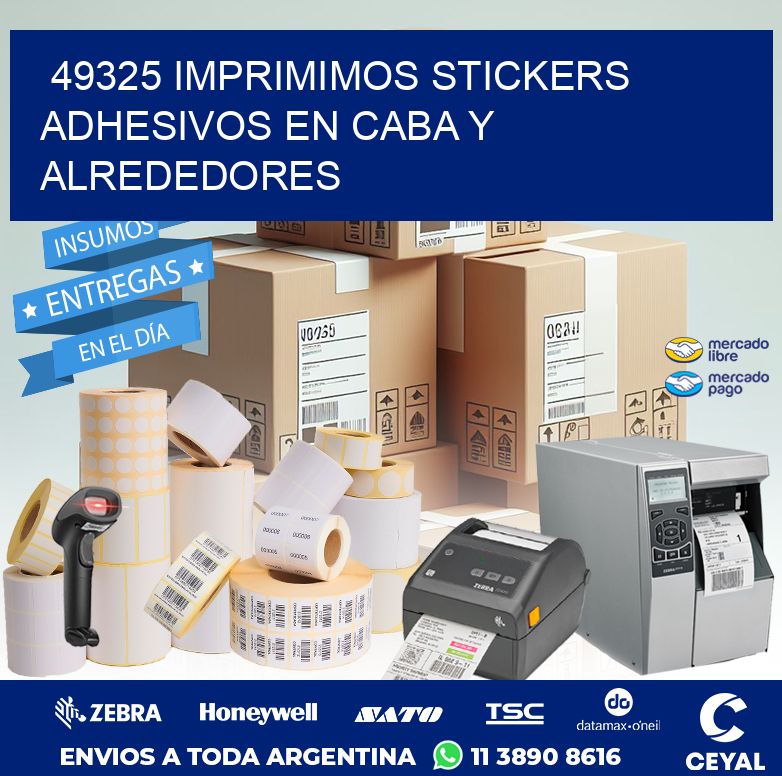 49325 IMPRIMIMOS STICKERS ADHESIVOS EN CABA Y ALREDEDORES