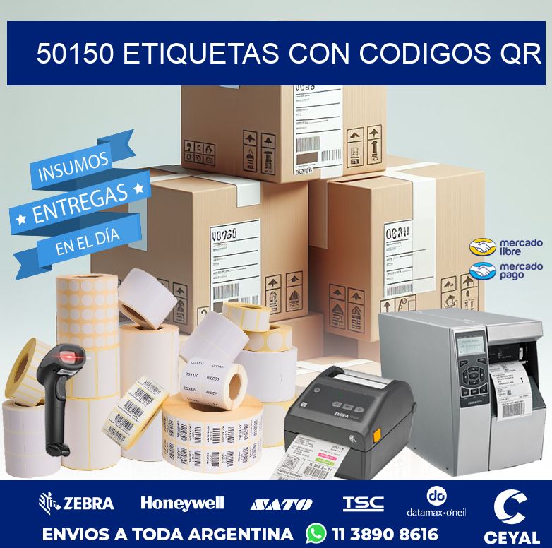50150 ETIQUETAS CON CODIGOS QR