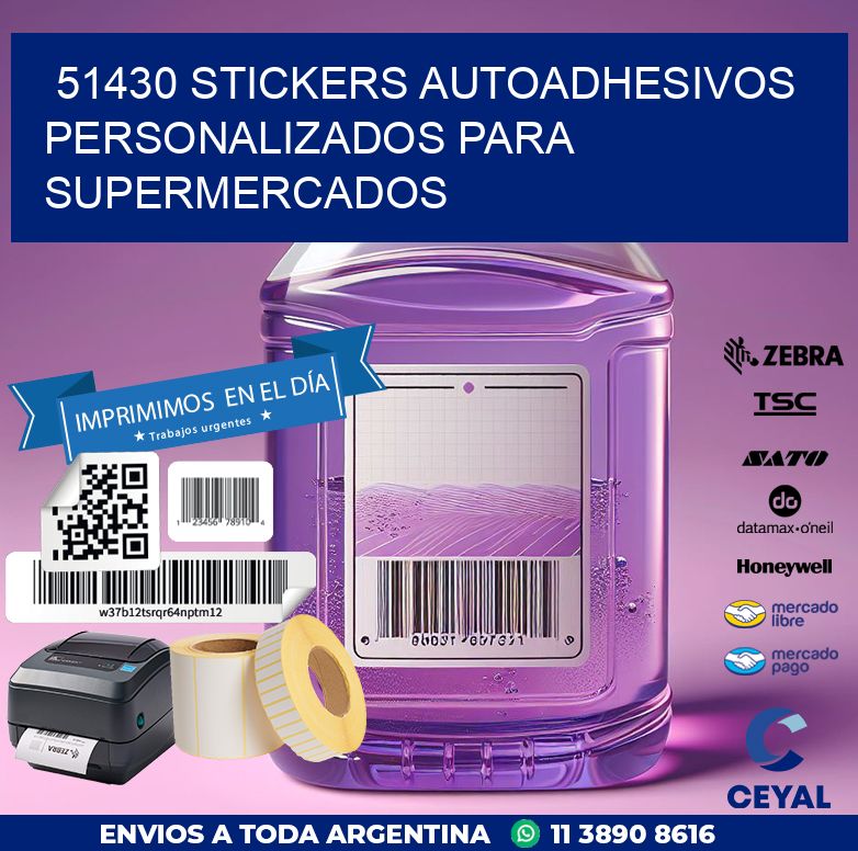 51430 STICKERS AUTOADHESIVOS PERSONALIZADOS PARA SUPERMERCADOS