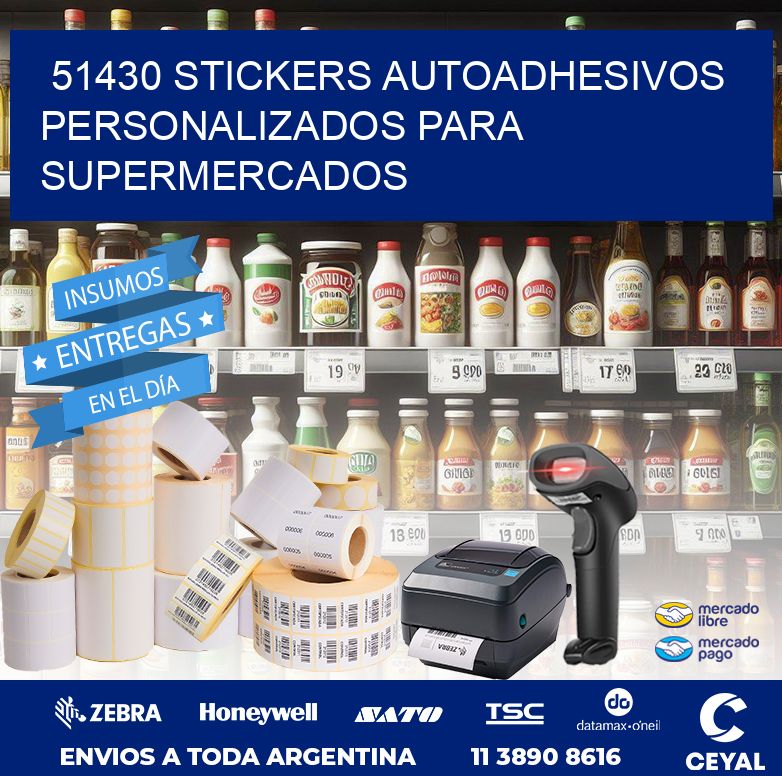 51430 STICKERS AUTOADHESIVOS PERSONALIZADOS PARA SUPERMERCADOS