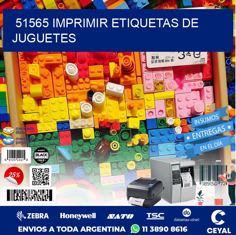 51565 IMPRIMIR ETIQUETAS DE JUGUETES