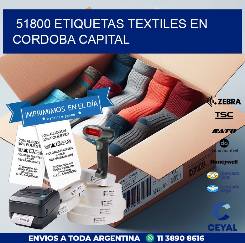 51800 ETIQUETAS TEXTILES EN CORDOBA CAPITAL