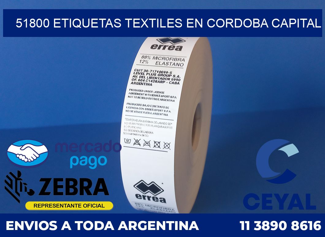 51800 ETIQUETAS TEXTILES EN CORDOBA CAPITAL