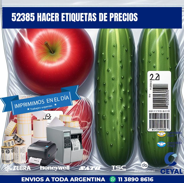 52385 HACER ETIQUETAS DE PRECIOS