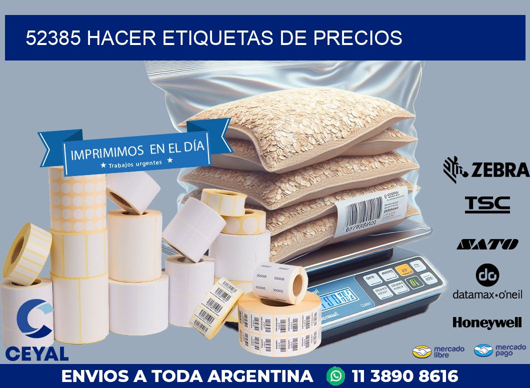 52385 HACER ETIQUETAS DE PRECIOS