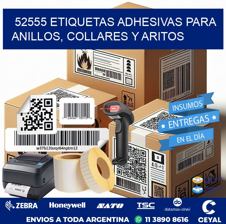 52555 ETIQUETAS ADHESIVAS PARA ANILLOS, COLLARES Y ARITOS