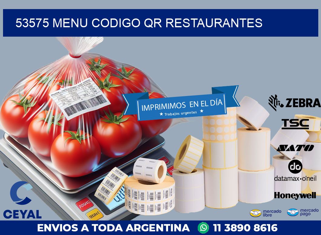 53575 MENU CODIGO QR RESTAURANTES