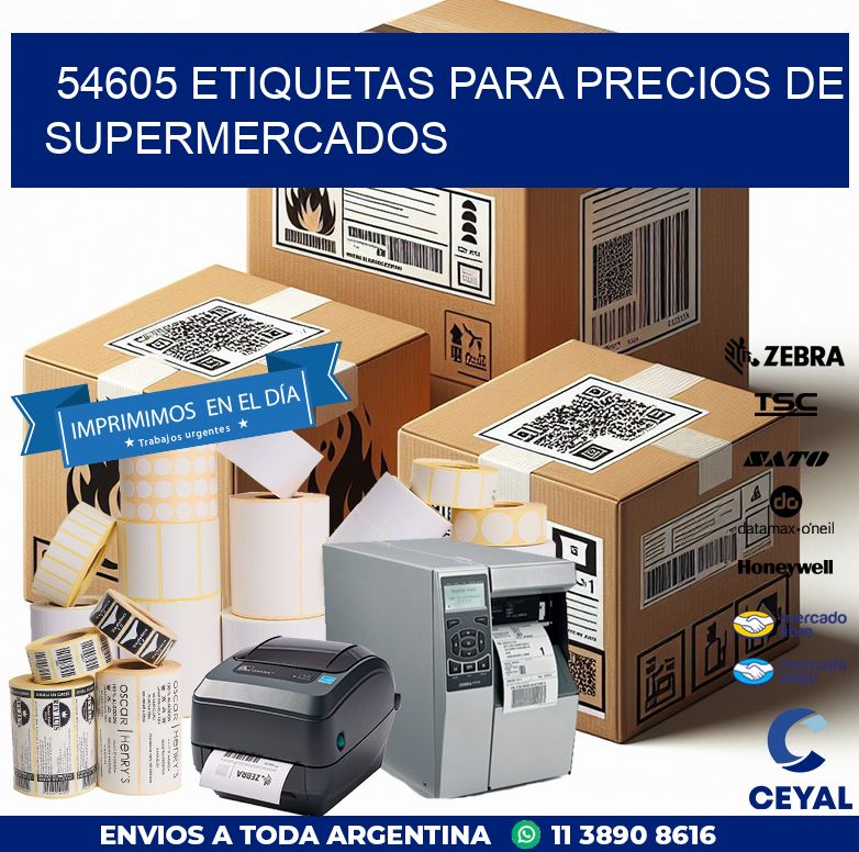 54605 ETIQUETAS PARA PRECIOS DE SUPERMERCADOS
