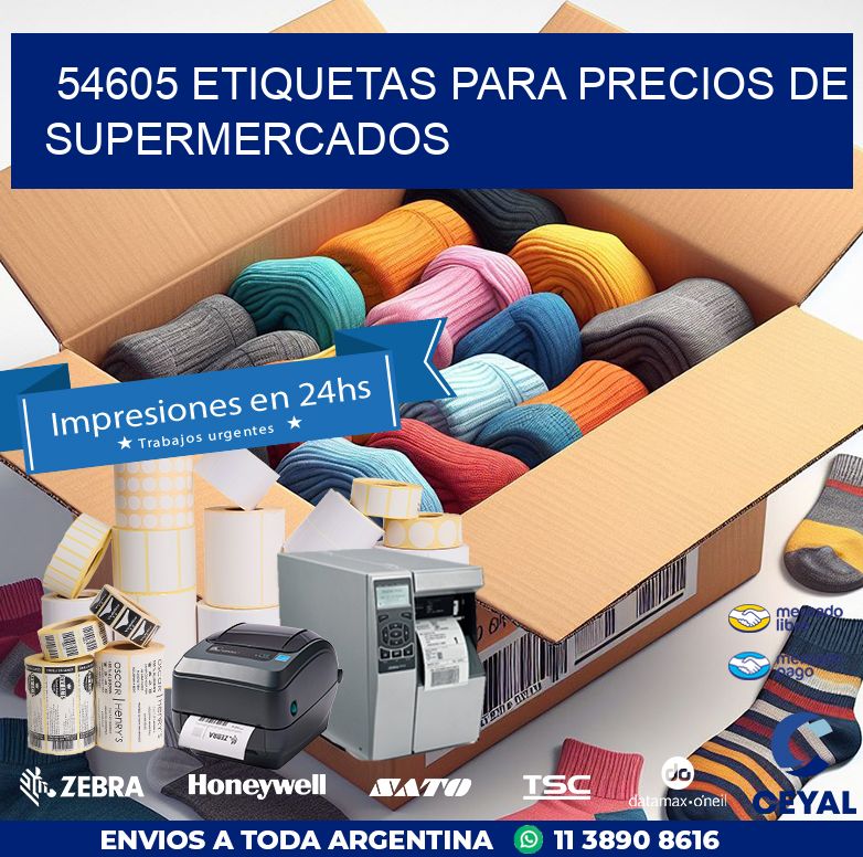 54605 ETIQUETAS PARA PRECIOS DE SUPERMERCADOS