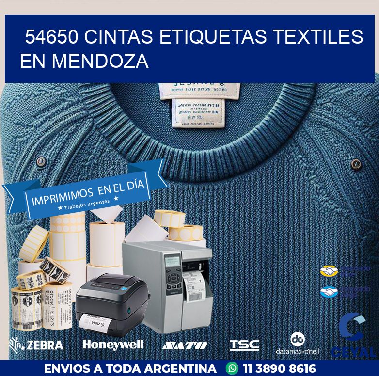 54650 CINTAS ETIQUETAS TEXTILES EN MENDOZA