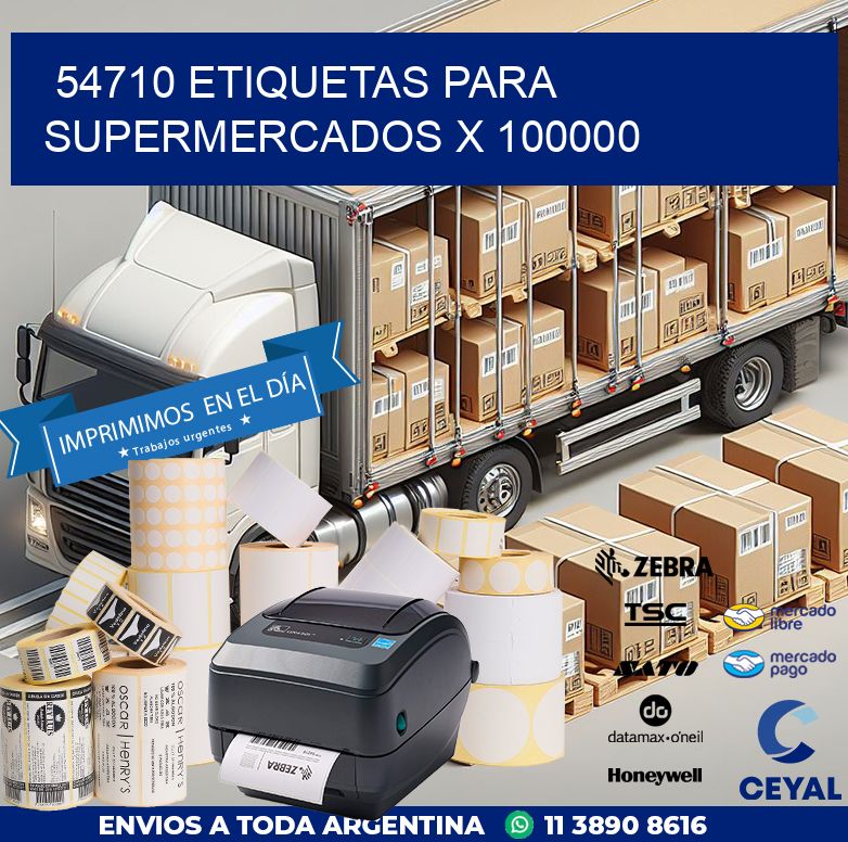 54710 ETIQUETAS PARA SUPERMERCADOS X 100000