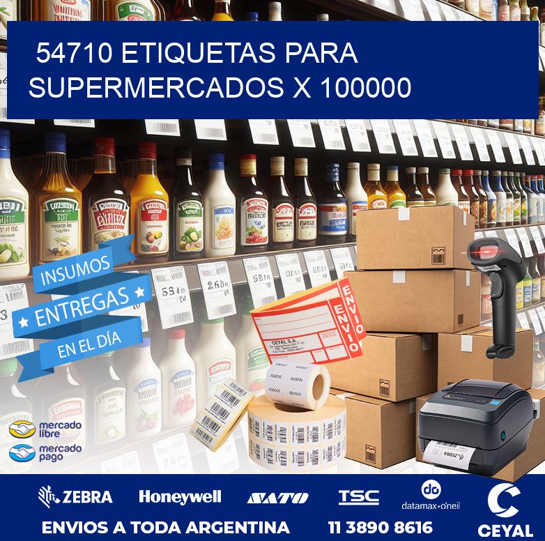 54710 ETIQUETAS PARA SUPERMERCADOS X 100000