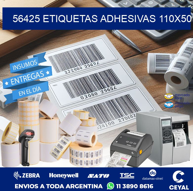 56425 ETIQUETAS ADHESIVAS 110X50