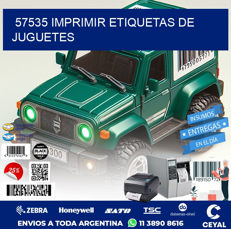 57535 IMPRIMIR ETIQUETAS DE JUGUETES
