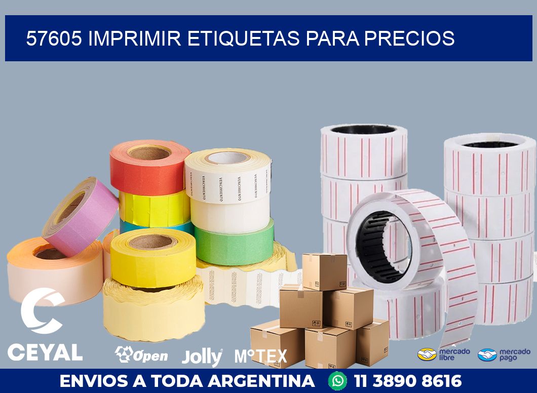 57605 IMPRIMIR ETIQUETAS PARA PRECIOS