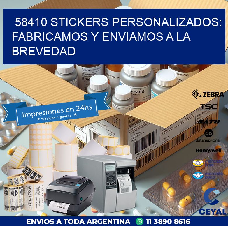 58410 STICKERS PERSONALIZADOS: FABRICAMOS Y ENVIAMOS A LA BREVEDAD