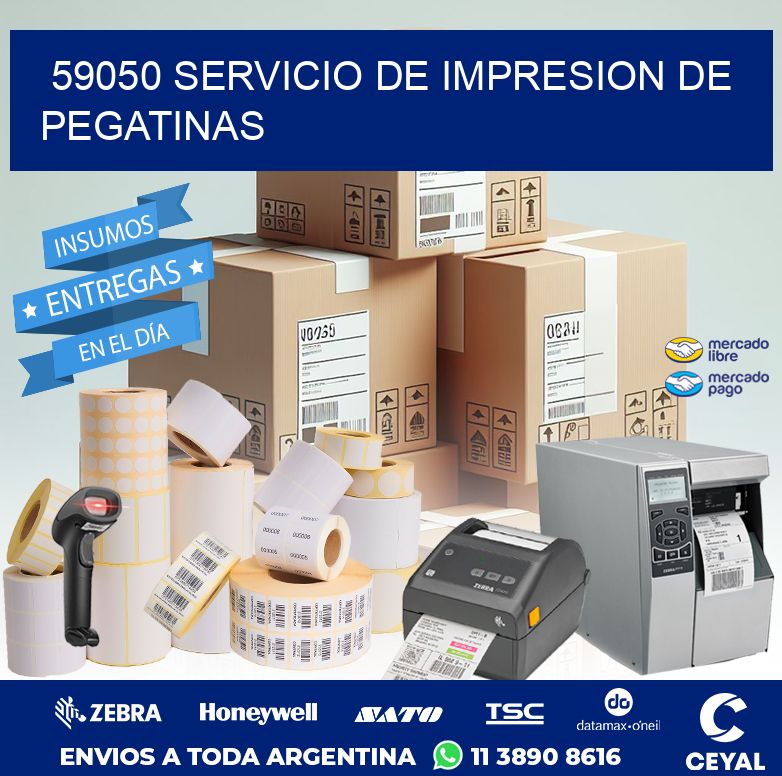 59050 SERVICIO DE IMPRESION DE PEGATINAS