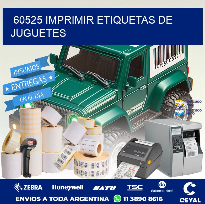 60525 IMPRIMIR ETIQUETAS DE JUGUETES