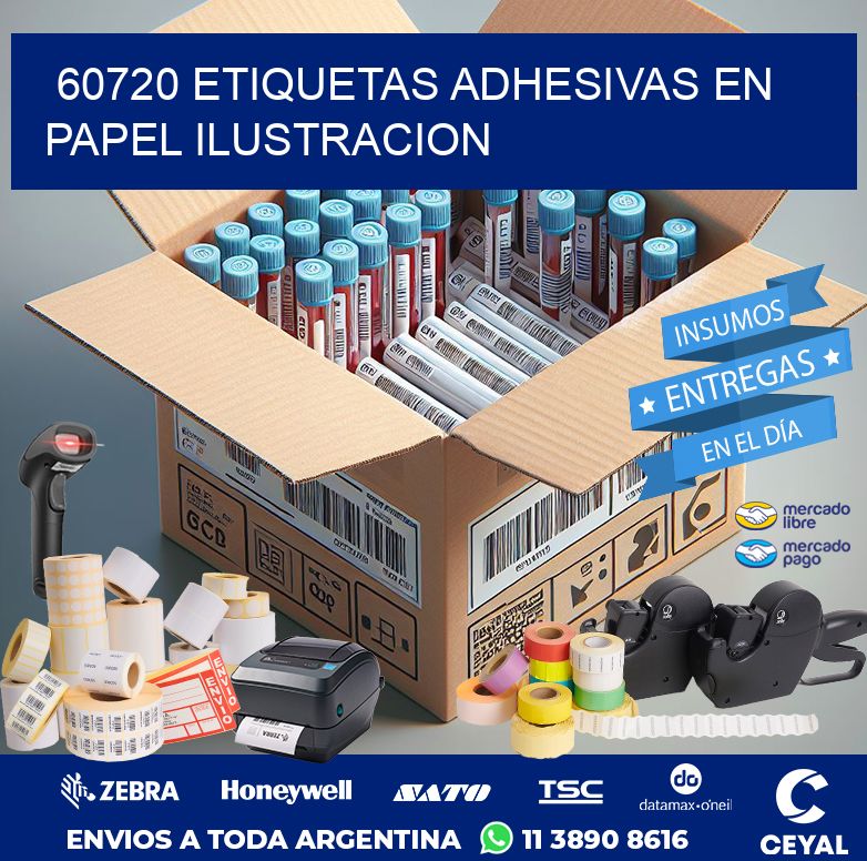 60720 ETIQUETAS ADHESIVAS EN PAPEL ILUSTRACION
