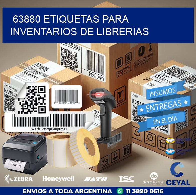 63880 ETIQUETAS PARA INVENTARIOS DE LIBRERIAS