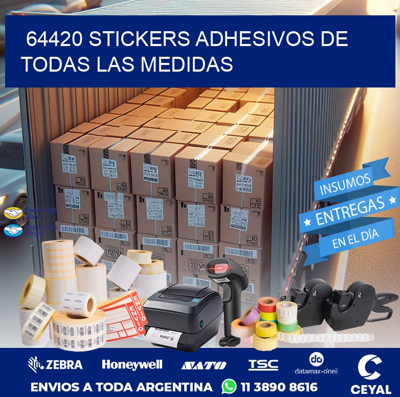 64420 STICKERS ADHESIVOS DE TODAS LAS MEDIDAS