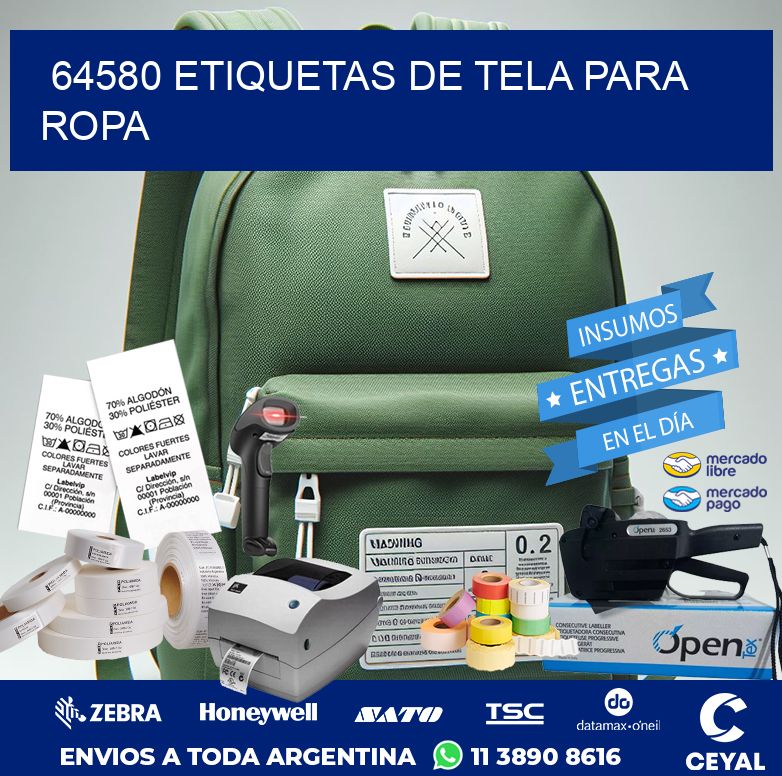 64580 ETIQUETAS DE TELA PARA ROPA