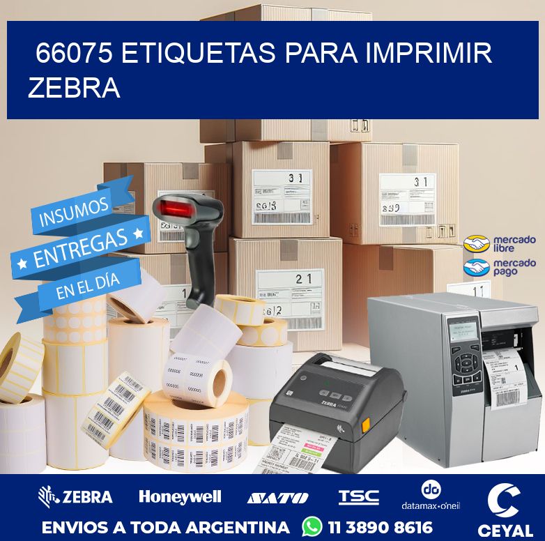 66075 ETIQUETAS PARA IMPRIMIR ZEBRA