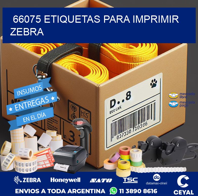 66075 ETIQUETAS PARA IMPRIMIR ZEBRA