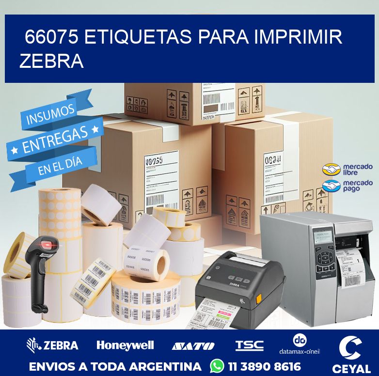 66075 ETIQUETAS PARA IMPRIMIR ZEBRA