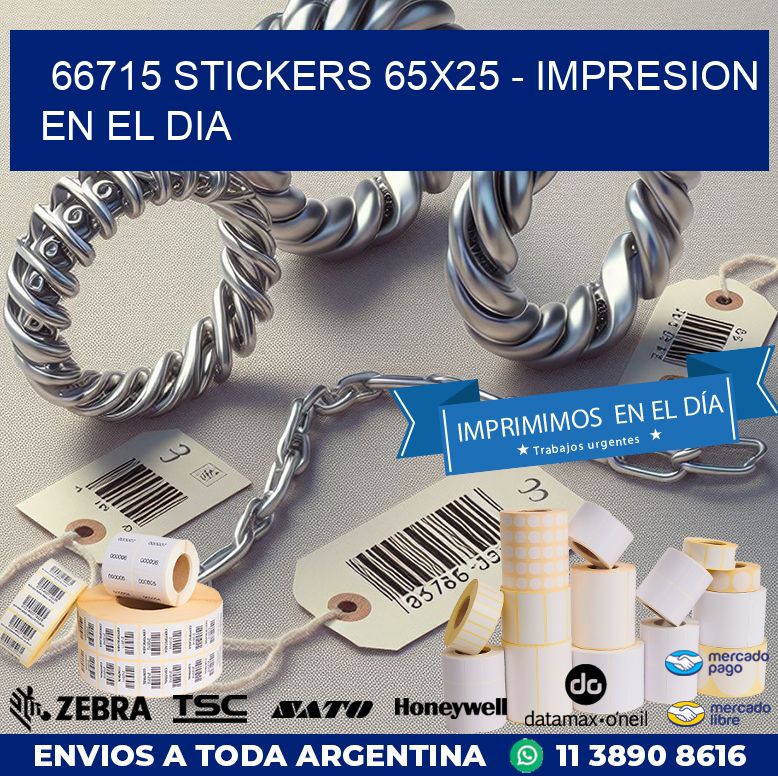 66715 STICKERS 65x25 - IMPRESION EN EL DIA