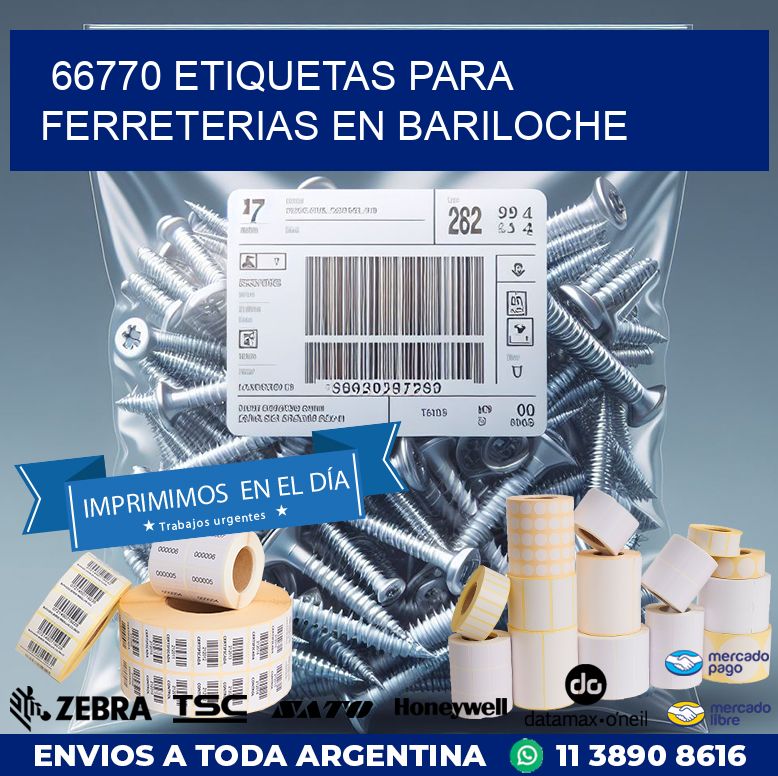 66770 ETIQUETAS PARA FERRETERIAS EN BARILOCHE