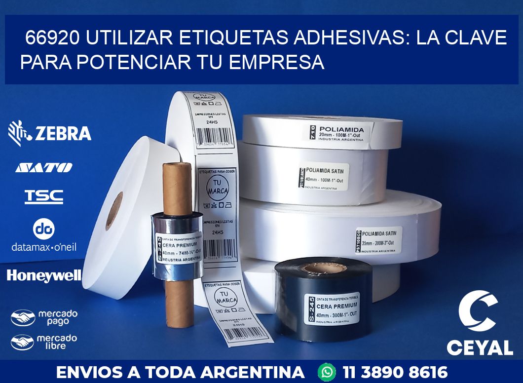 66920 UTILIZAR ETIQUETAS ADHESIVAS: LA CLAVE PARA POTENCIAR TU EMPRESA