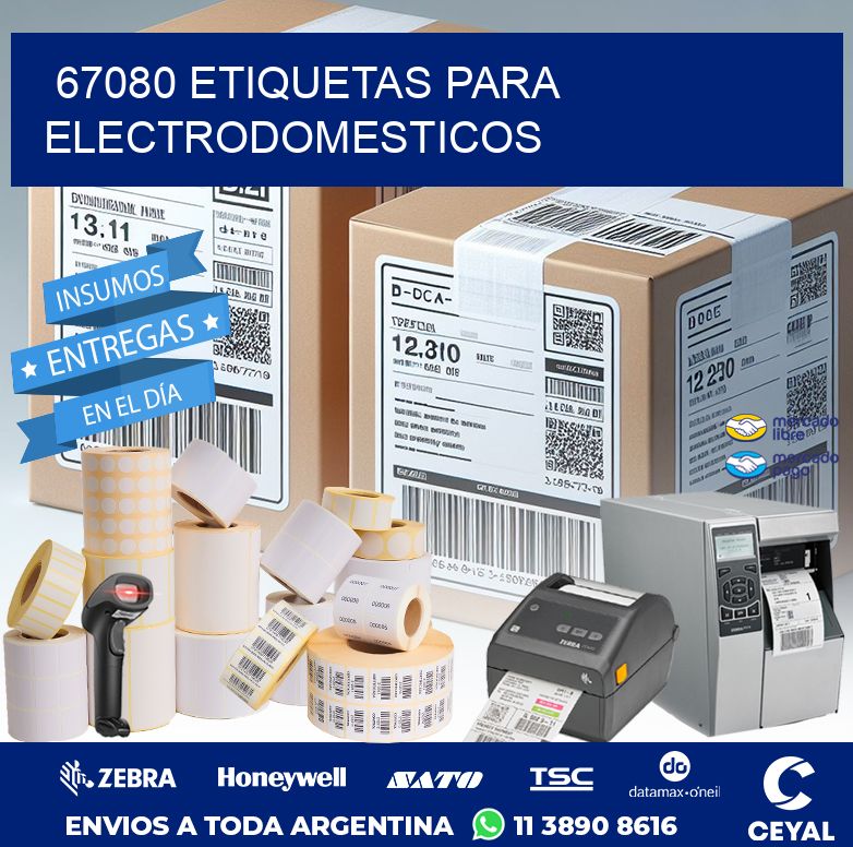 67080 ETIQUETAS PARA ELECTRODOMESTICOS