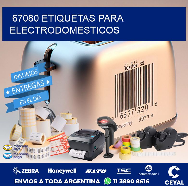 67080 ETIQUETAS PARA ELECTRODOMESTICOS