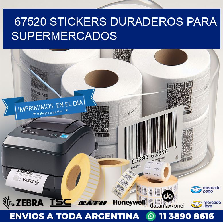 67520 STICKERS DURADEROS PARA SUPERMERCADOS