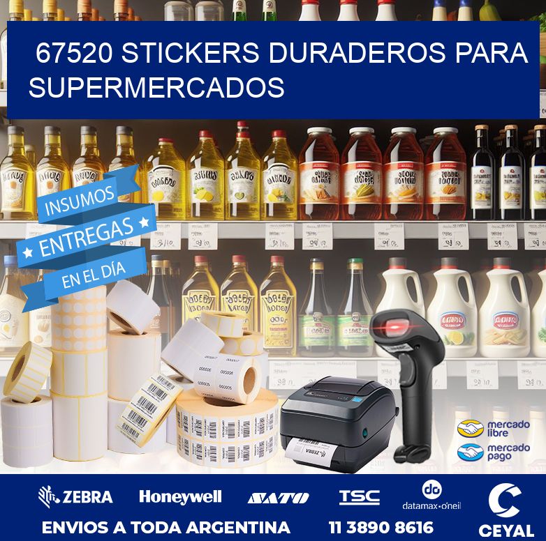 67520 STICKERS DURADEROS PARA SUPERMERCADOS